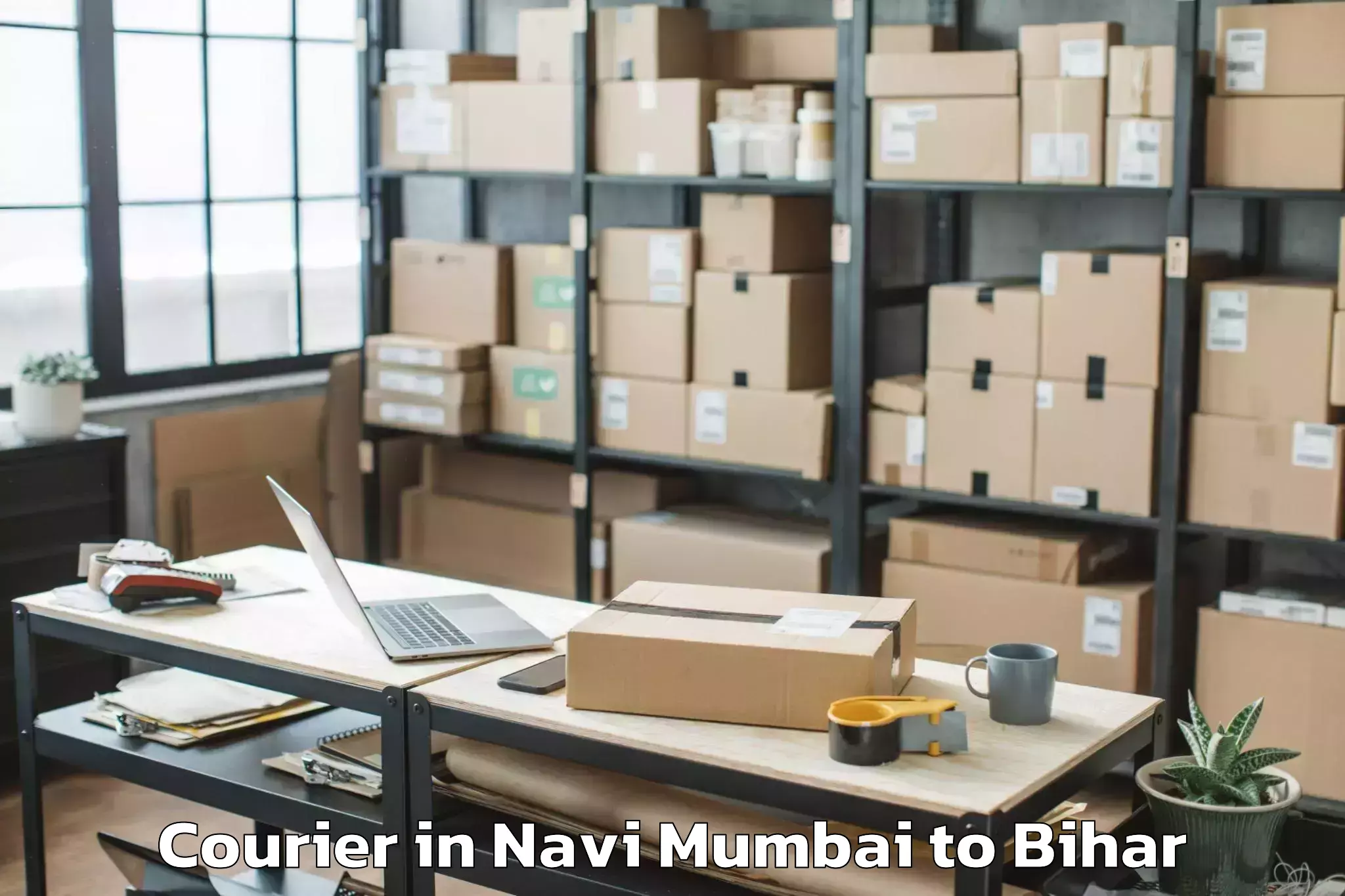 Easy Navi Mumbai to Saraiya Courier Booking